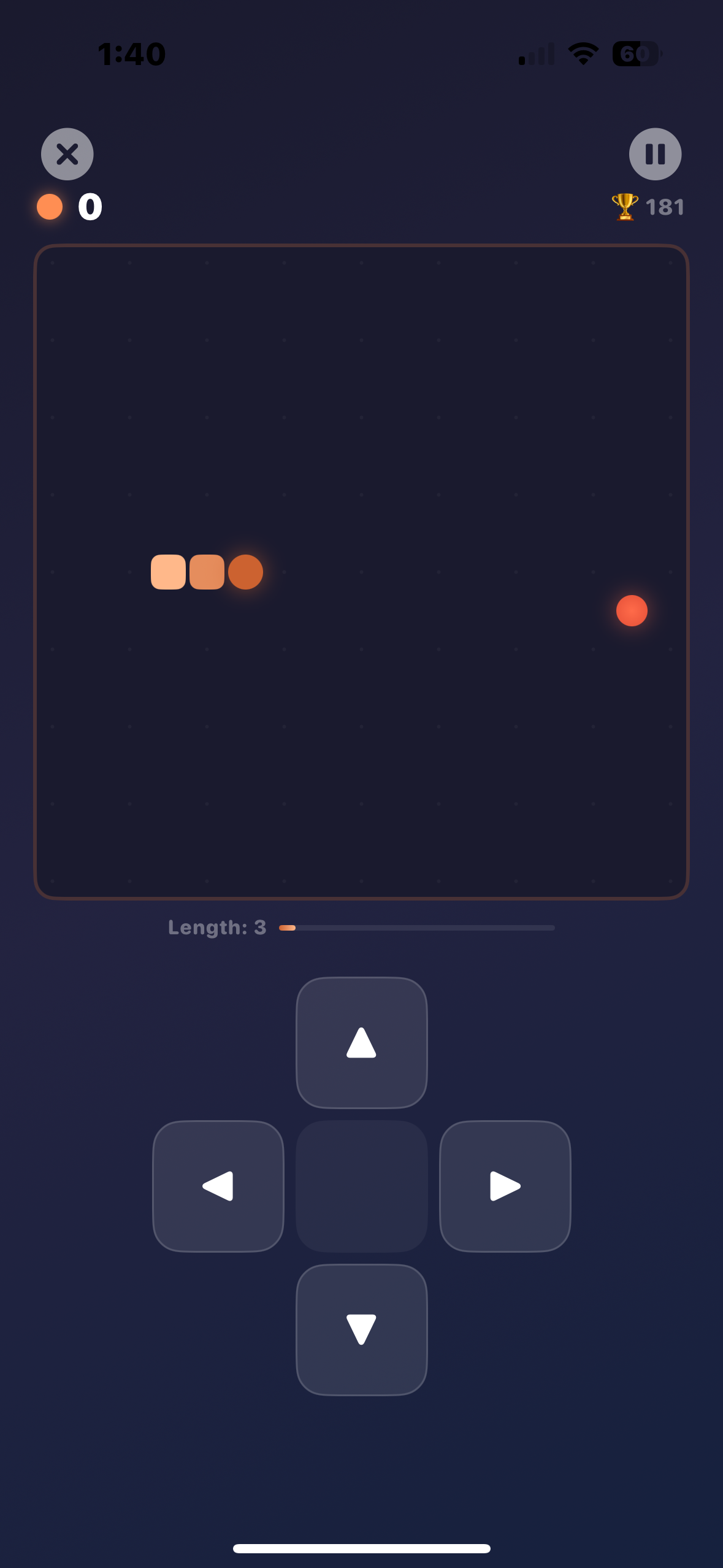 Nibble Run minigame screenshot