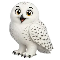 Luna the snowy owl