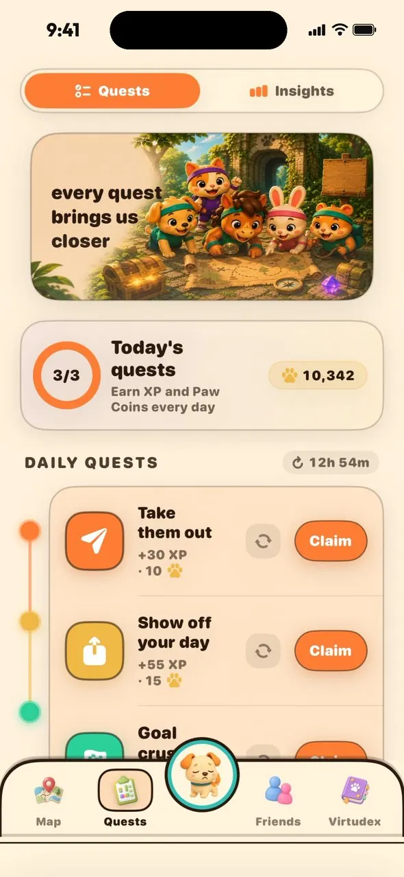 Daily and weekly quests